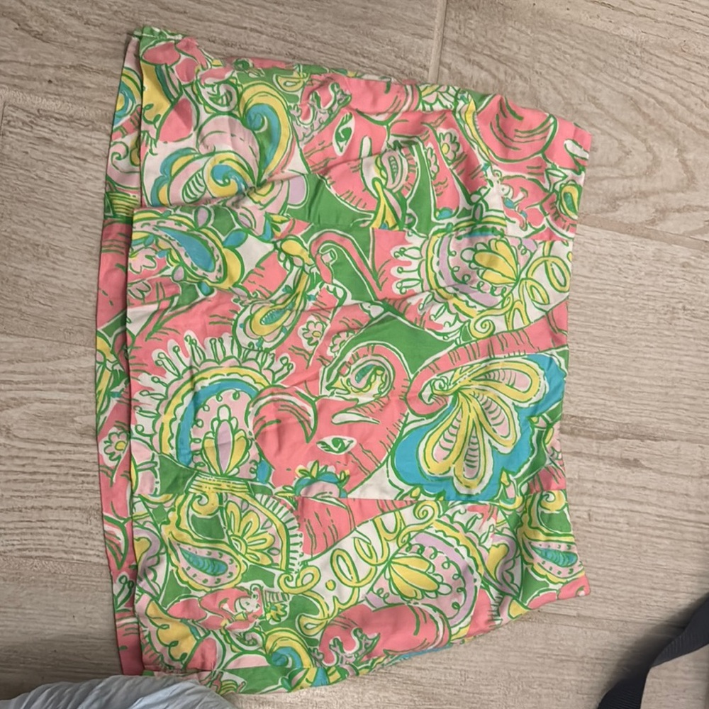 Lilly Pulitzer Pink and Green Skirt